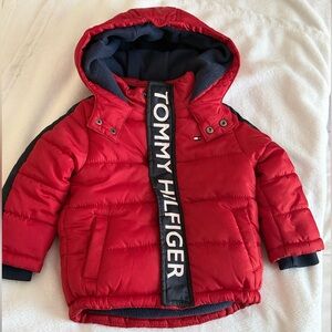 Tommy Hilfiger Kids' Red Puffer Coat